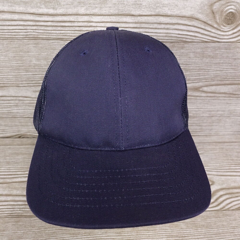 NWT CLASSIC CAPS CC NAVY BLUE PLAIN BLANK VENTED SNAPBACK HAT CAP NEW!